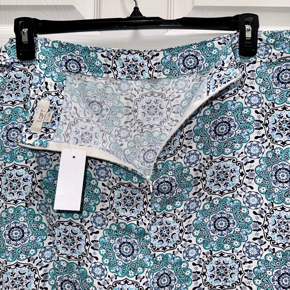 LOFT | Medallion Ruffle Wrap Skirt - Picture 2 of 14